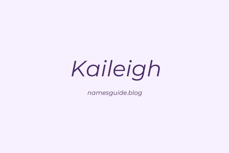 56+ Unique Middle Names for Kaileigh