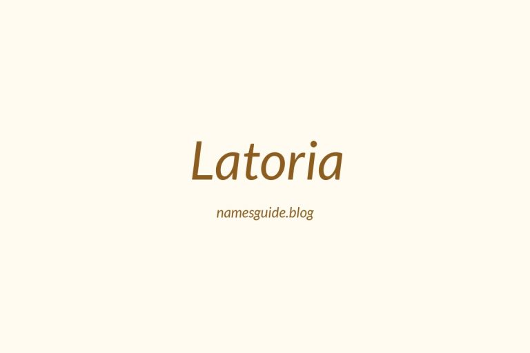 39+ Unique Middle Names for Latoria