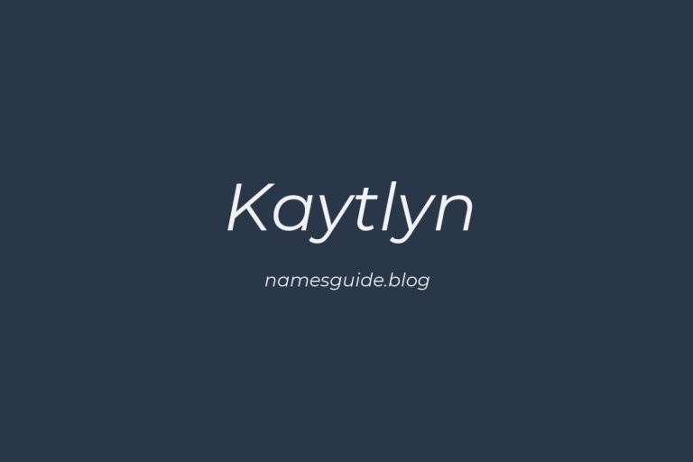 57+ Unique Middle Names for Kaytlyn