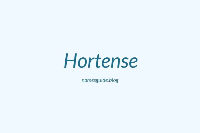 59+ Unique Middle Names for Hortense