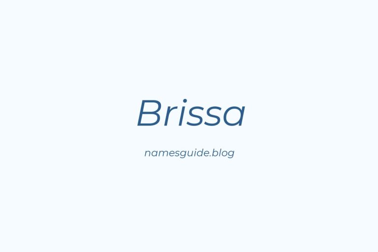52+ Unique Middle Names for Brissa