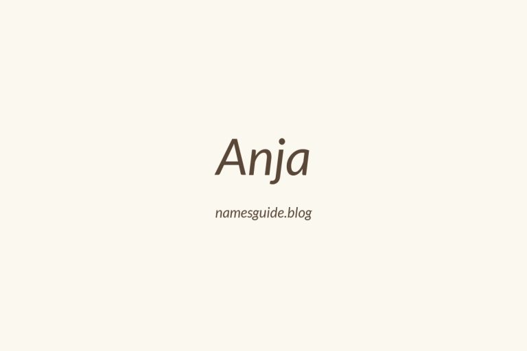 57+ Unique Middle Names for Anja