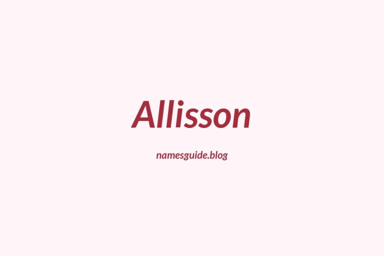 57+ Unique Middle Names for Allisson