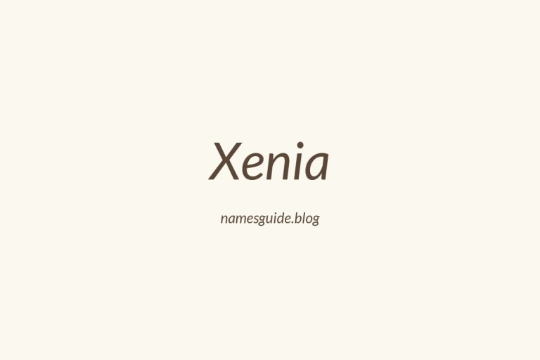 38+ Unique Middle Names for Xenia