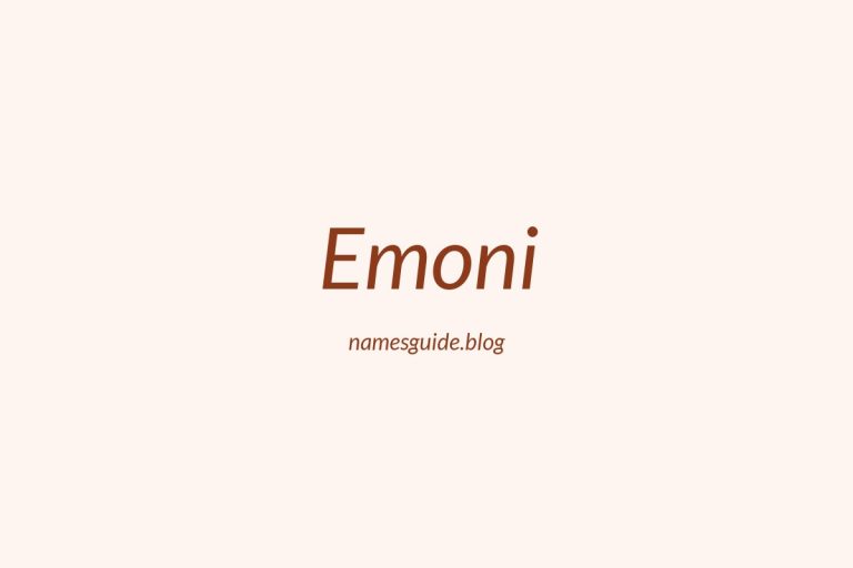 59+ Unique Middle Names for Emoni