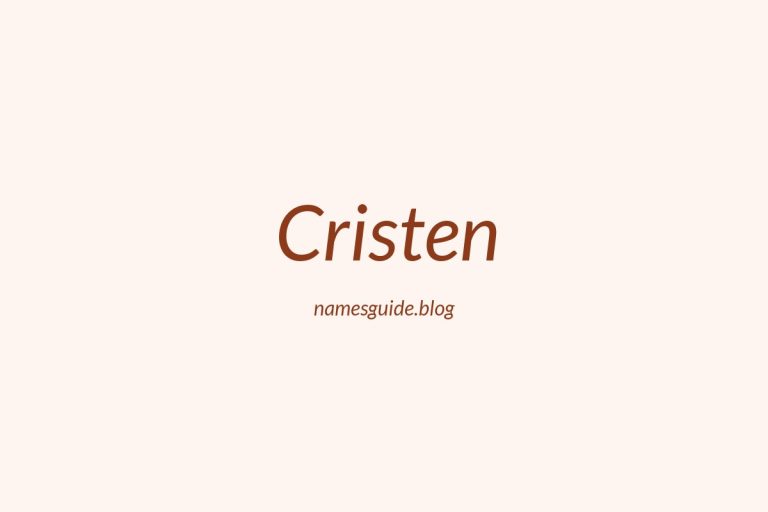59+ Classic Middle Names for Cristen