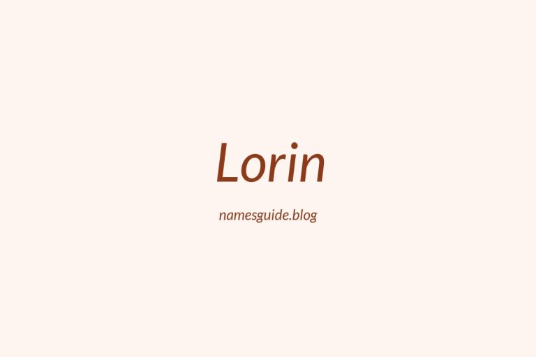 57+ Classic Middle Names for Lorin