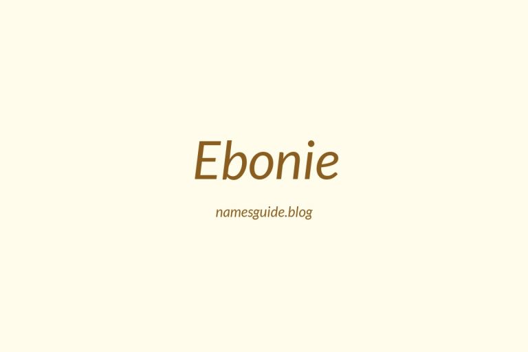 58+ Unique Middle Names for Ebonie