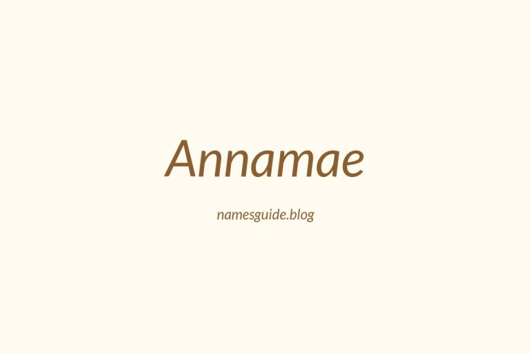 55+ Unique Middle Names for Annamae