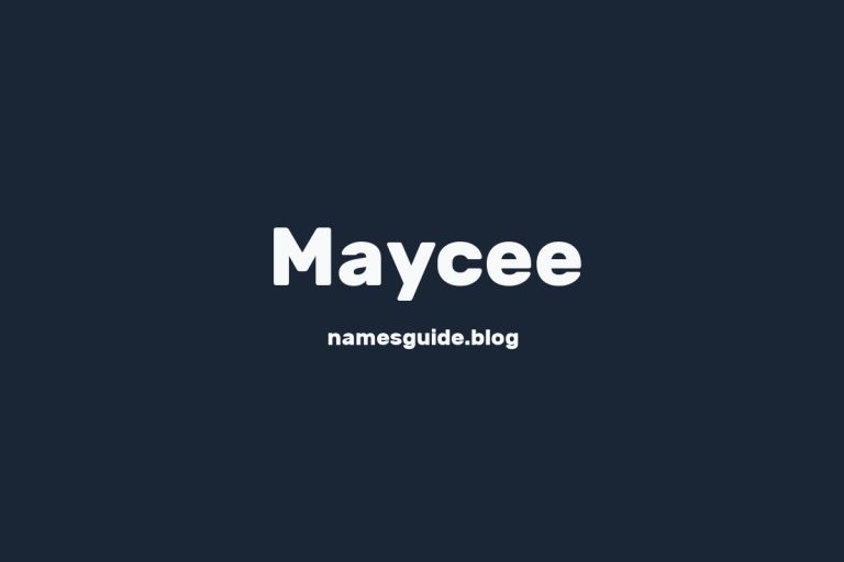 57+ Unique Middle Names for Maycee