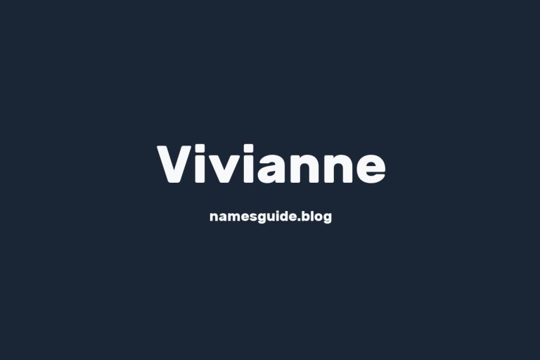 57+ Unique Middle Names for Vivianne