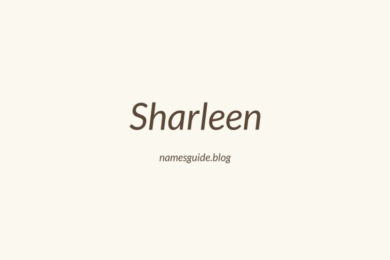 53+ Unique Middle Names for Sharleen