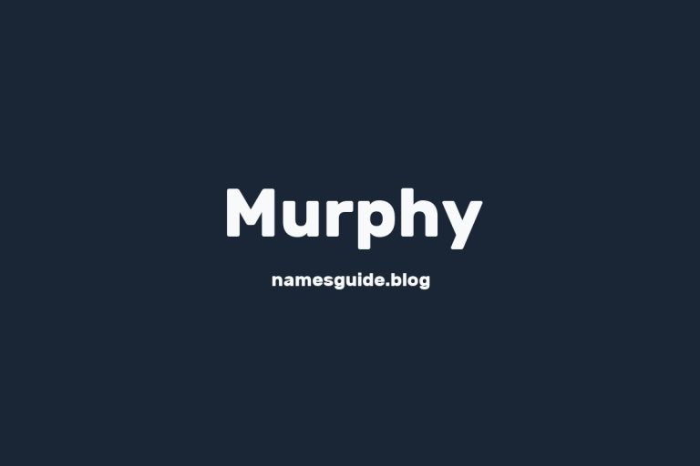 60+ Classic Middle Names for Murphy