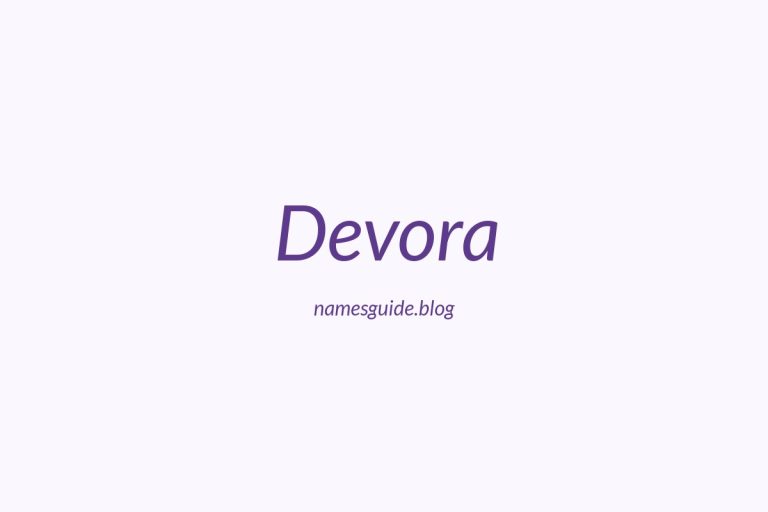 53+ Amazing Middle Names for Devora
