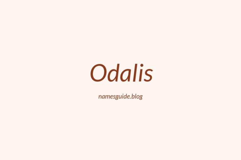 59+ Unique Middle Names for Odalis