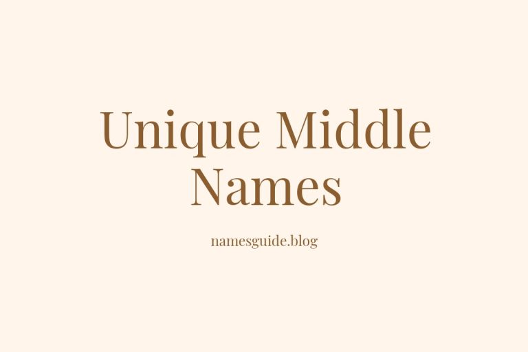 50+ Unique Middle Names for Tanja