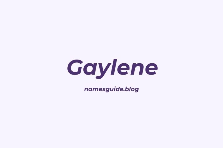 57+ Unique Middle Names for Gaylene