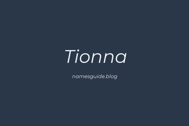 57+ Unique Middle Names for Tionna