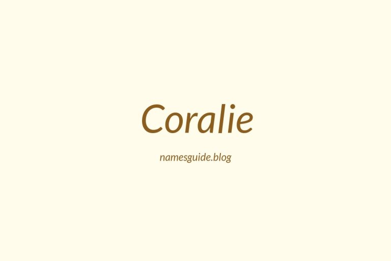 59+ Unique Middle Names for Coralie