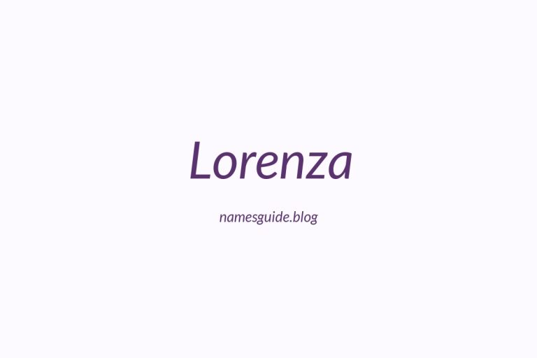 57+ Unique Middle Names for Lorenza