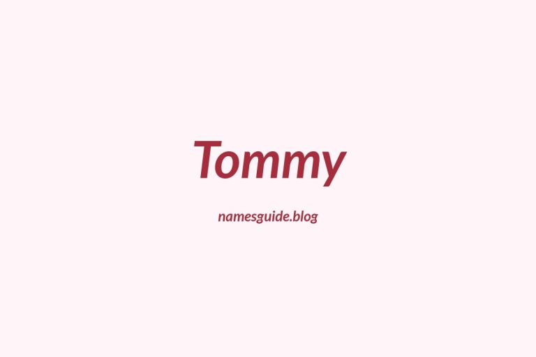 39+ Classic Middle Names for Tommy