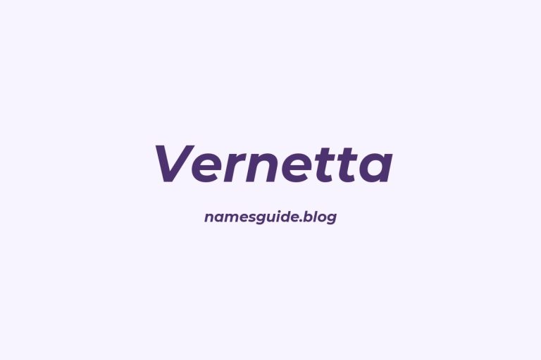 60+ Unique Middle Names for Vernetta