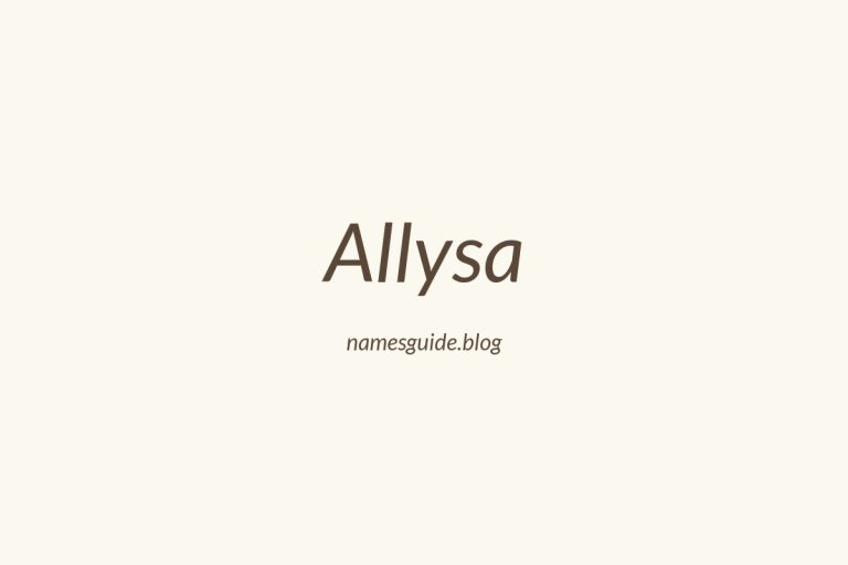 52+ Unique Middle Names for Allysa