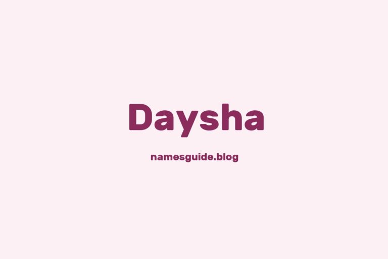 50+ Unique Middle Names for Daysha