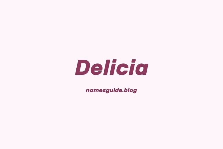 58+ Unique Middle Names for Delicia