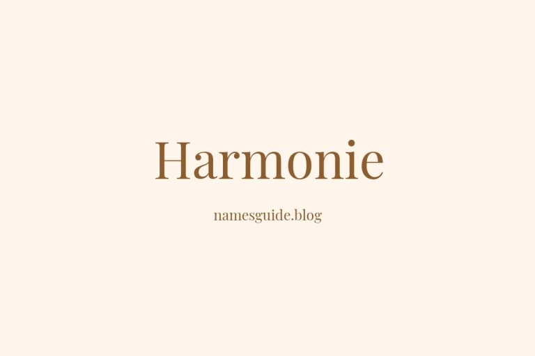 50+ Unique Middle Names for Harmonie