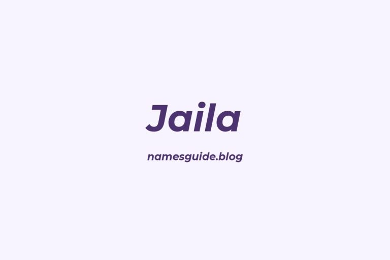 39+ Unique Middle Names for Jaila