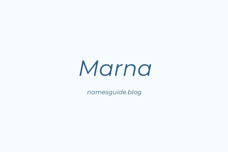 50+ Unique Middle Names for Marna