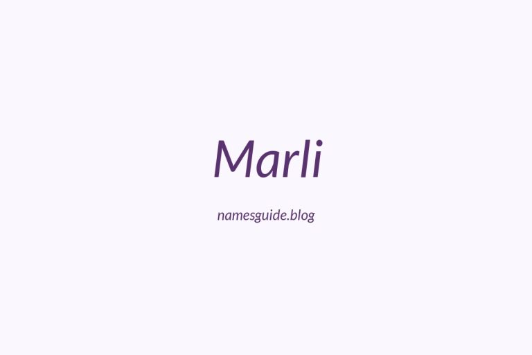62+ Unique Middle Names for Marli