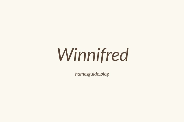 59+ Unique Middle Names for Winnifred