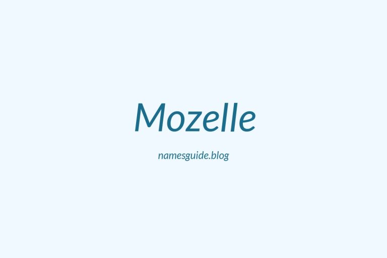 53+ Unique Middle Names for Mozelle