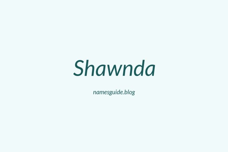 47+ Unique Middle Names for Shawnda