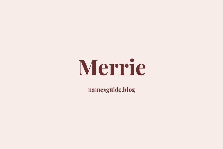 39+ Classic Middle Names for Merrie