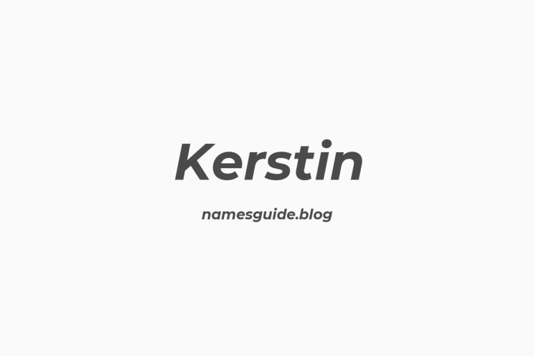 61+ Unique Middle Names for Kerstin