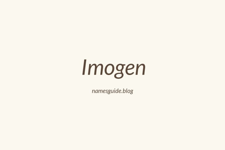 55+ Unique Middle Names for Imogen