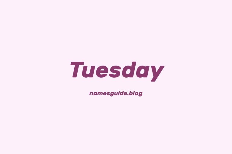 58+ Unique Middle Names for Tuesday