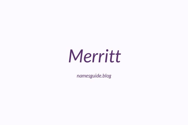 42+ Unique Middle Names for Merritt