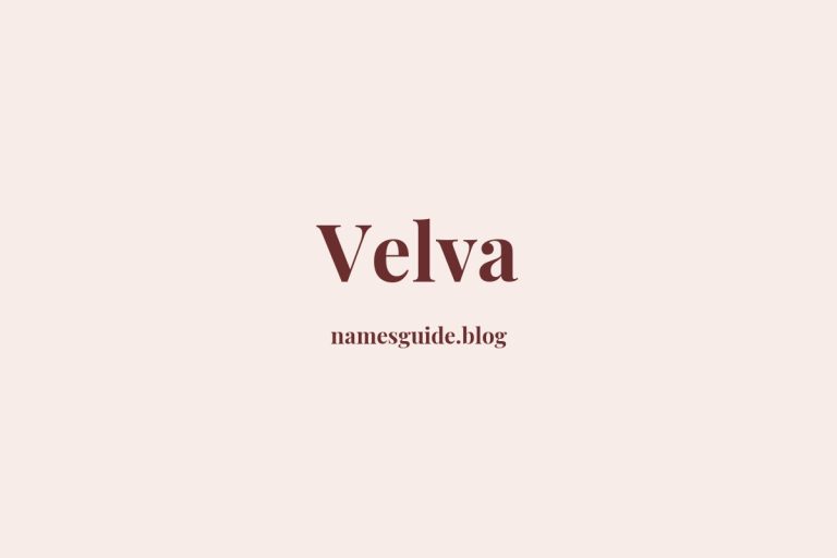 49+ Unique Middle Names for Velva
