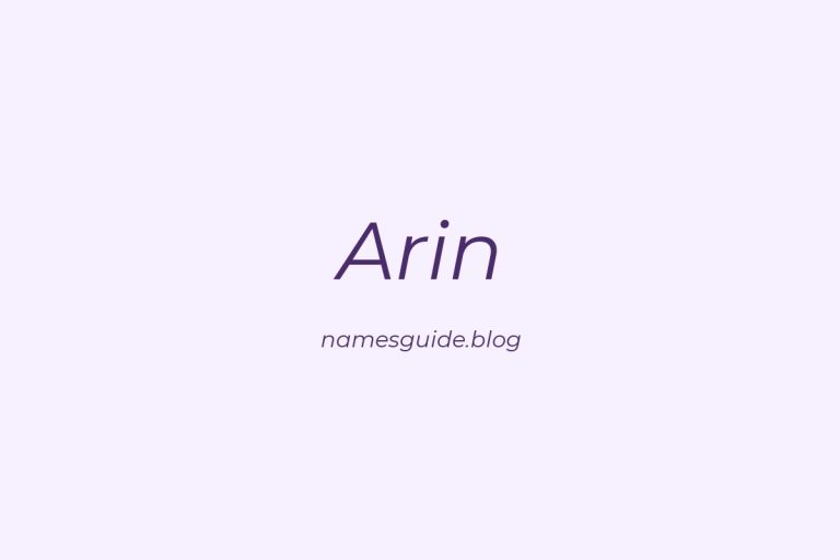 54+ Unique Middle Names for Arin