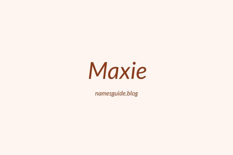 53+ Unique Middle Names for Maxie