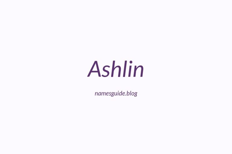 57+ Unique Middle Names for Ashlin