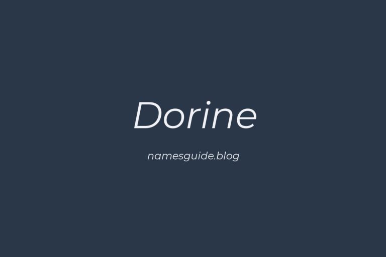 62+ Amazing Middle Names for Dorine
