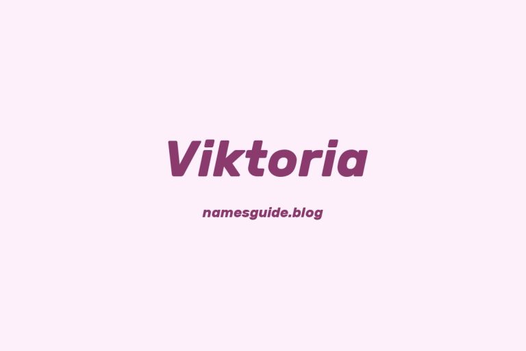61+ Unique Middle Names for Viktoria
