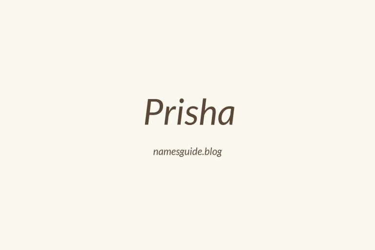 53+ Unique Middle Names for Prisha