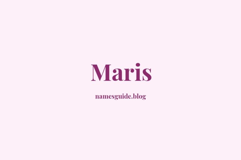 38+ Unique Middle Names for Maris