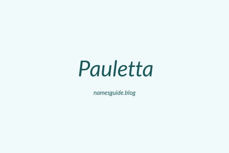 57+ Unique Middle Names for Pauletta